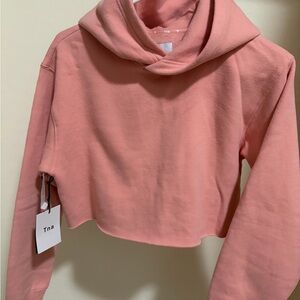 Aritzia TNA Salmon Perfect Cropped Hoodie